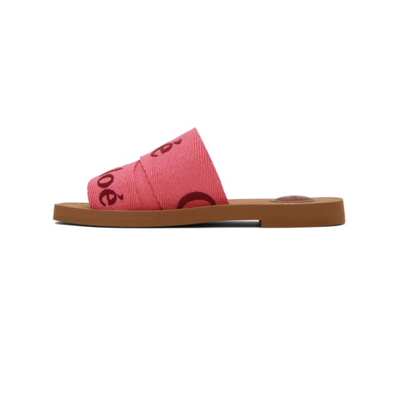 Chloe Pink Woody Sandals - Picture 3 of 7